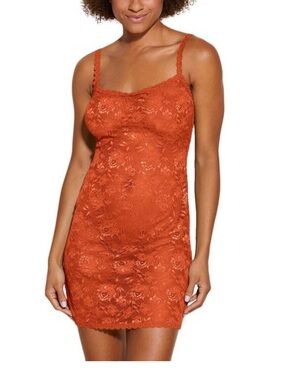 Cosabella Womens Lace Foxie Chemise, Burnt Orange Small